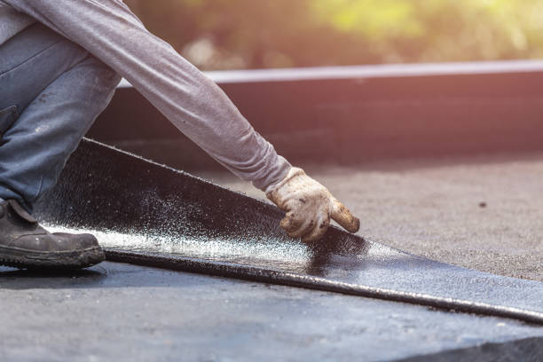 Professional Waterproofing technician working in Burkettsville, OH